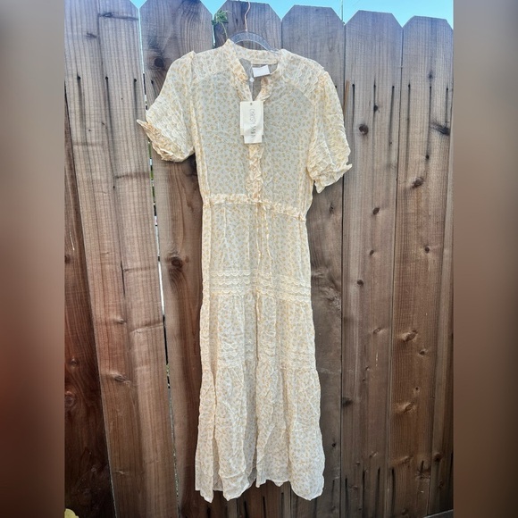 Christy Dawn The Elle Dress in Clementine Ditsy Floral Feminine NEW Size M RARE - Picture 2 of 8